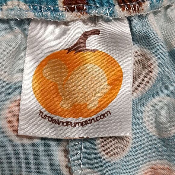 Turtle and Pumpkin polka dot ruffle wide leg  fall pants Sz 6 - Picture 5 of 6